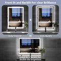24x32Inch Front Backlit LED Vanity Mirror Dimmable